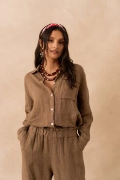 Chemise Louise - Marron