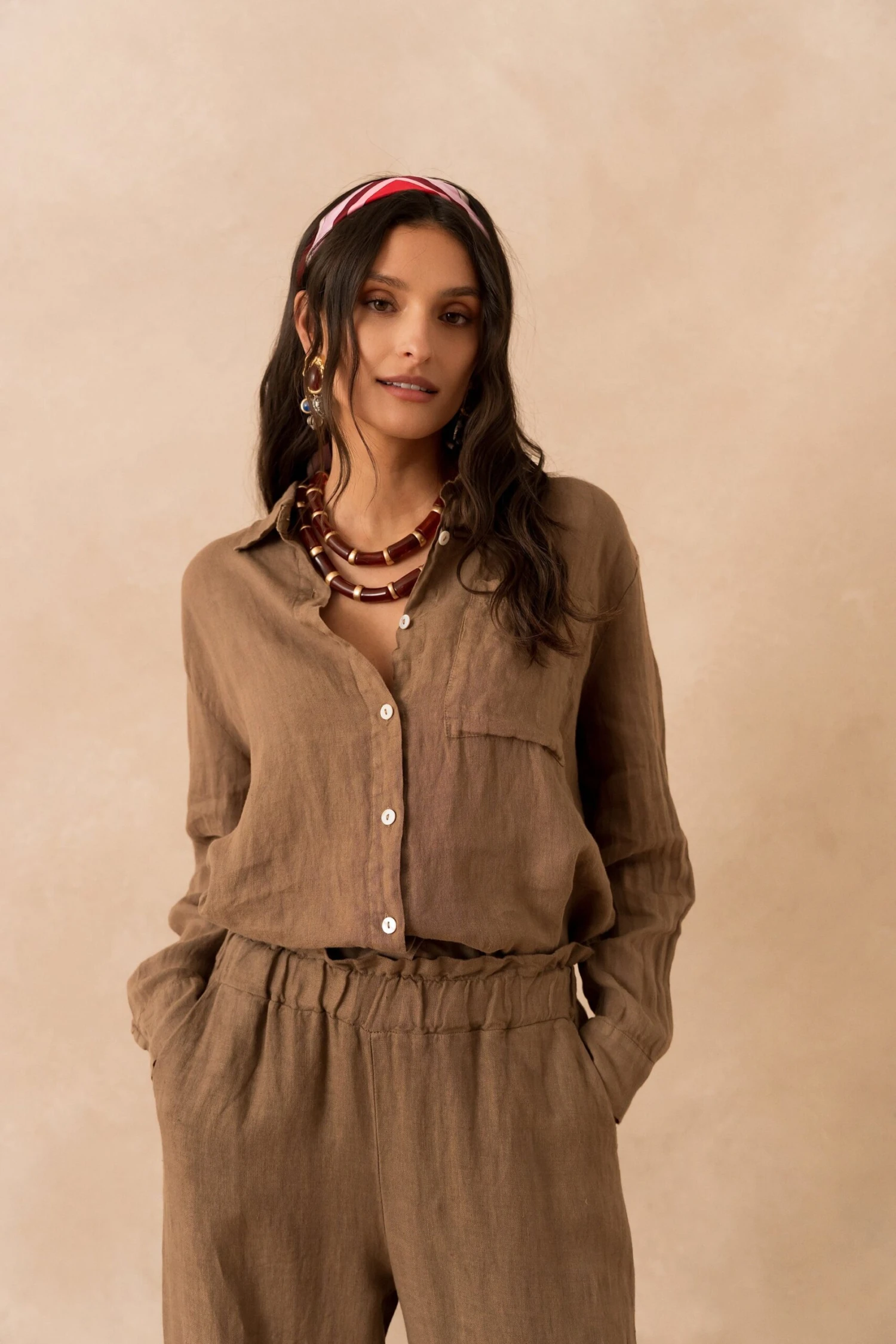 Chemise Louise - Marron 3 Chemise Louise - Marron