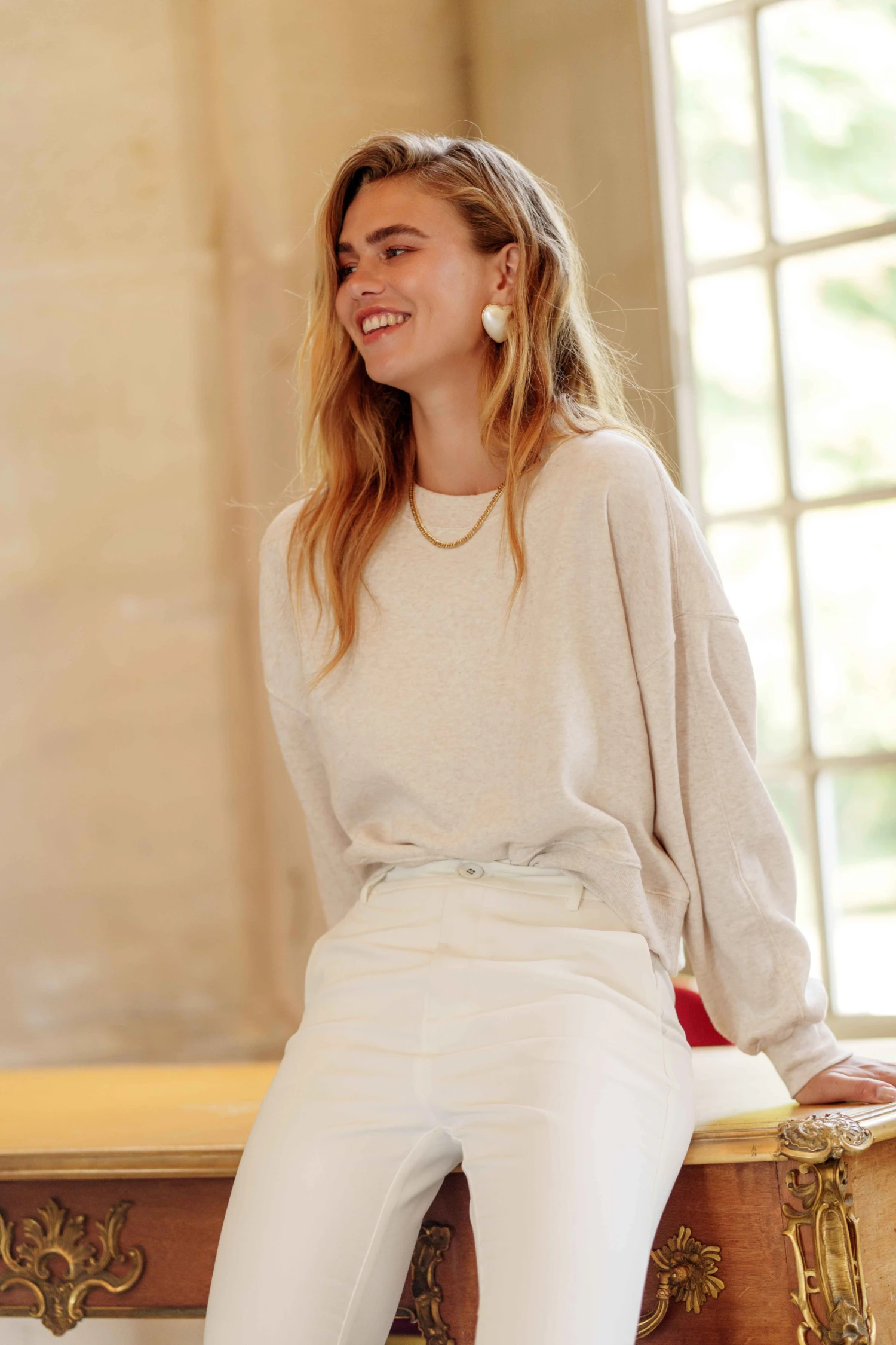 Pantalon Garance - Blanc 4 Pantalon Garance - Blanc – Image 2