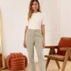 Pantalon Garance - Tilleul 2 Pantalon Garance - Tilleul -Borcelle C2031TLTILLEUL1