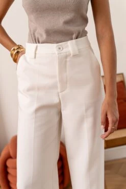 Pantalon Alba - Blanc 9 Pantalon Alba - Blanc -Borcelle C2072BBLANC4