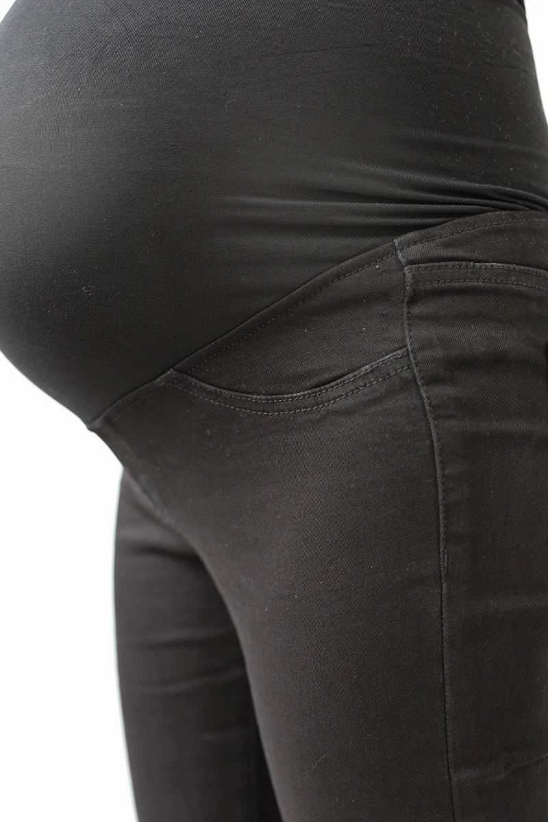 Pantalon Maternity - Denim Noir 4 Pantalon Maternity - Denim Noir – Image 2