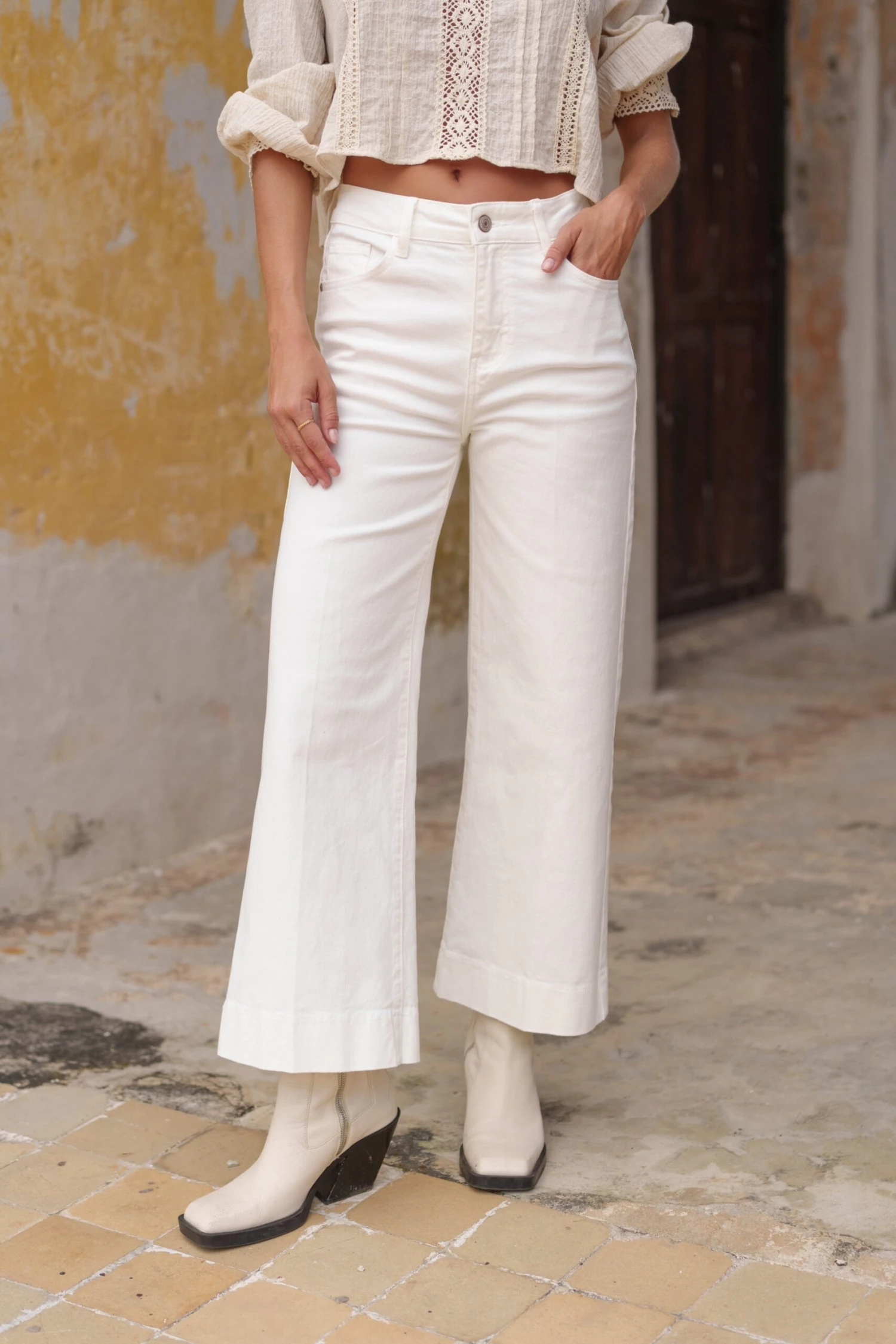 Jean Windy - Denim Blanc 4 Jean Windy - Denim Blanc – Image 2