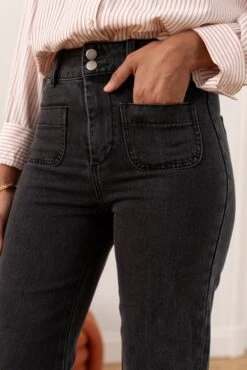 Jean Elena - Denim Gris Moyen -Borcelle JD381GMGRIS3
