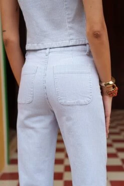 Jean Elena - Denim Rayé Bleu 9 Jean Elena - Denim Rayé Bleu -Borcelle JD381RBL RAYUREBLEU 4