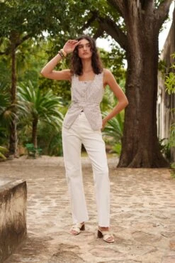 Jean Maddie - Denim Blanc