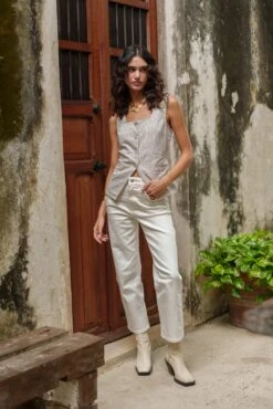 Jean Solange - Denim Blanc