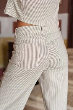 Jean Gasparette - Denim Rayé Taupe 9 Jean Gasparette - Denim Rayé Taupe -Borcelle JD435RTPRAYURETAUPE4