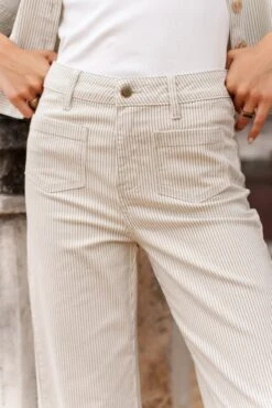 Jean Gasparette - Denim Rayé Vert 8 Jean Gasparette - Denim Rayé Vert -Borcelle JD435RVTRAYUREVERT4