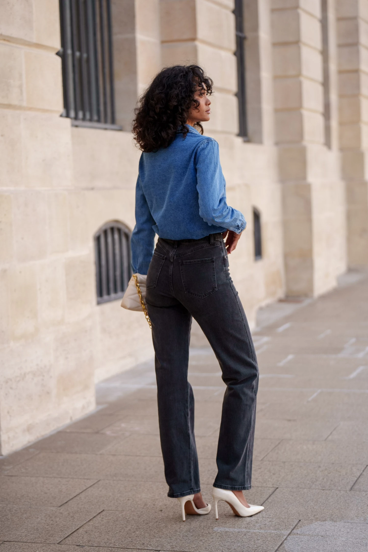 Jean Kendall - Denim Gris Moyen 4 Jean Kendall - Denim Gris Moyen – Image 2