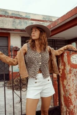 Short Victorinette - Denim Blanc