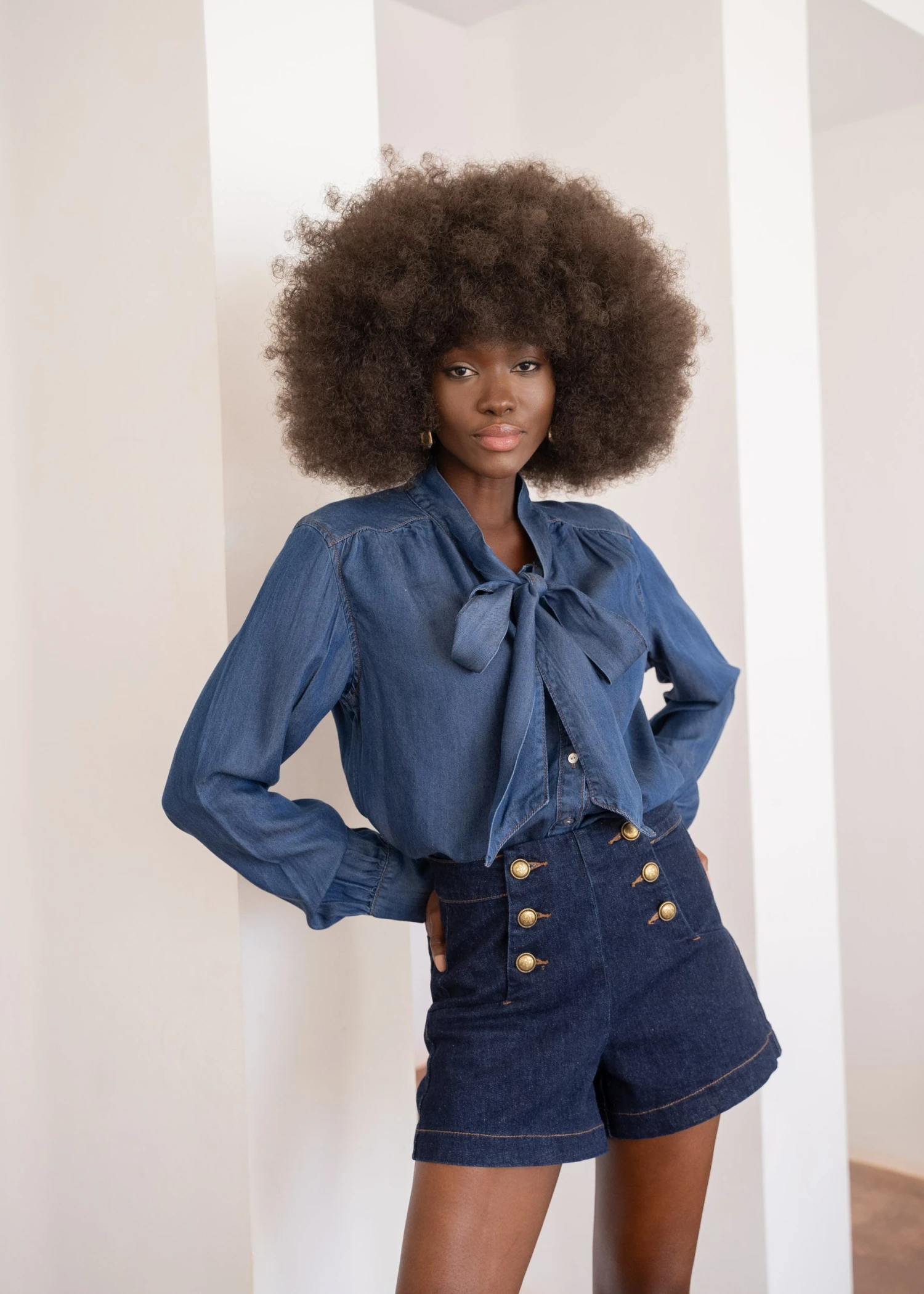 Short Victorinette - Denim Brut 3 Short Victorinette - Denim Brut