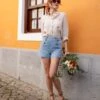 Short Victorinette - Denim Bleu Clair