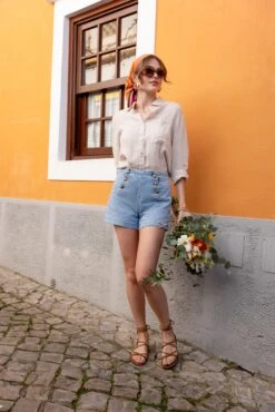 Short Victorinette - Denim Bleu Clair