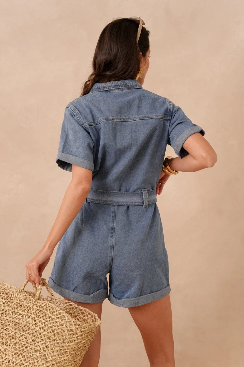 Combinaison Colombe - Denim Stone 5 Combinaison Colombe - Denim Stone – Image 3