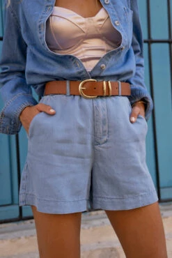 Short Laure - Denim Clair 9 Short Laure - Denim Clair -Borcelle JD459DENIM2 d44398b1 72b8 4159 893a 8d7e9bd1c019