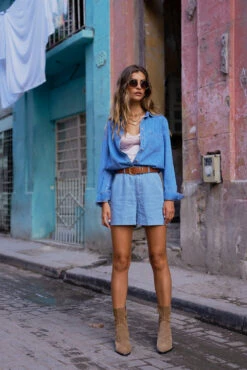 Short Laure - Denim Clair