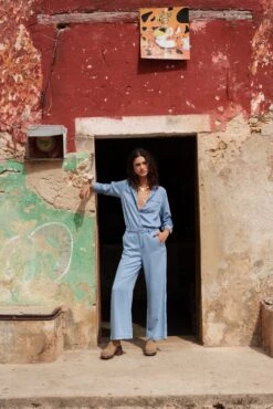 Pantalon Laura - Denim Clair