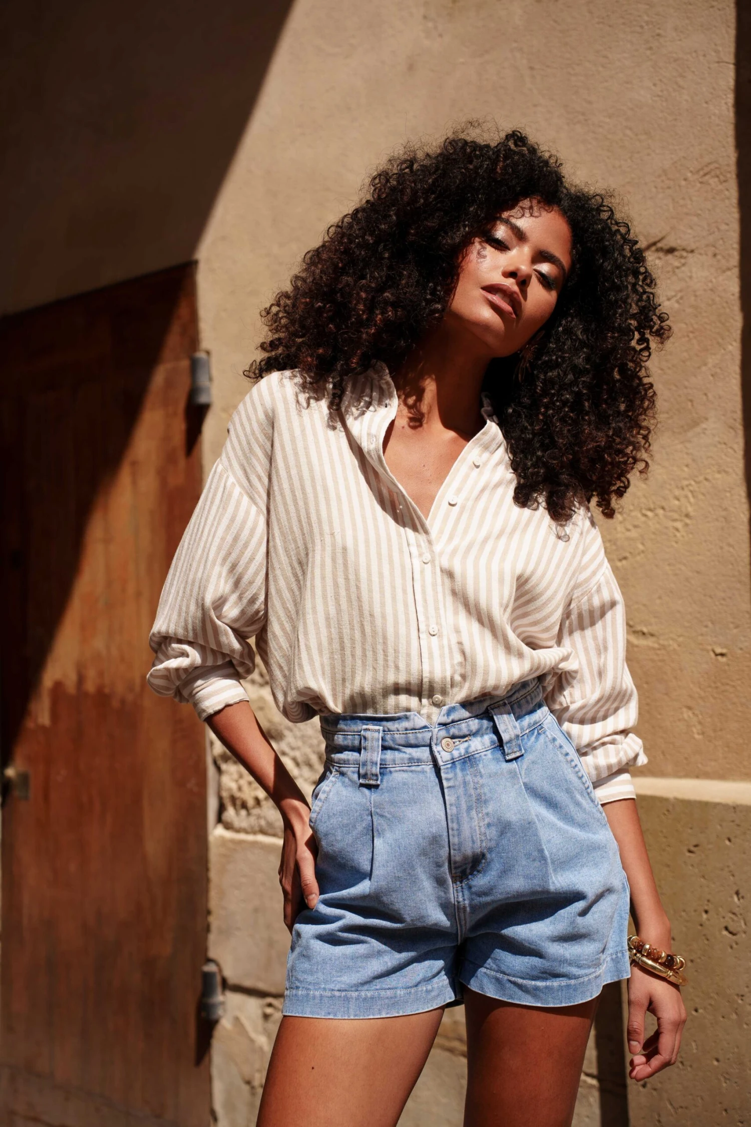 Short Lina - Denim Clair 3 Short Lina - Denim Clair