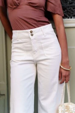 Jean Violette - Denim Blanc 9 Jean Violette - Denim Blanc -Borcelle JD478 B BLANC 4