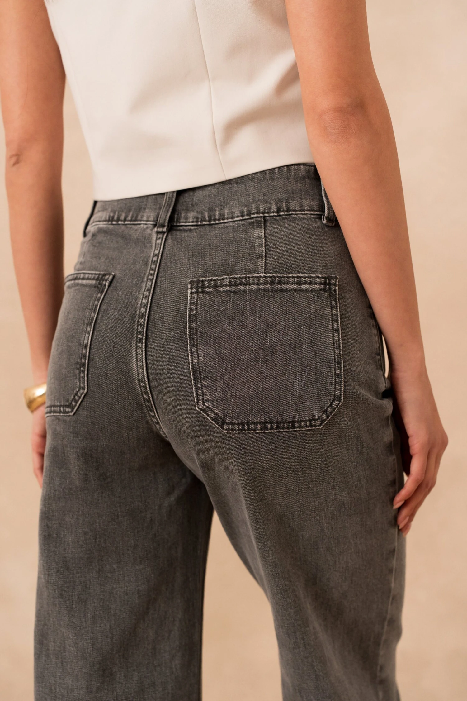 Jean Violette - Denim Gris 6 Jean Violette - Denim Gris – Image 4