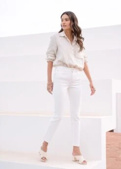 Jean Sandrine - Denim Blanc