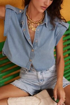 Chemise Carine - Denim Stone 8 Chemise Carine - Denim Stone -Borcelle JD506DENIM4