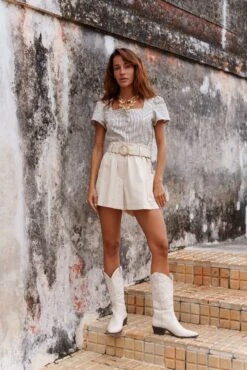 Short Soline - Denim Naturel