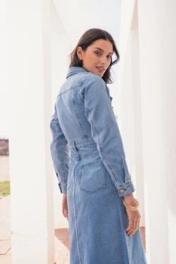 Robe Ophelie - Denim Clair 9 Robe Ophelie - Denim Clair -Borcelle JD516DENIM2