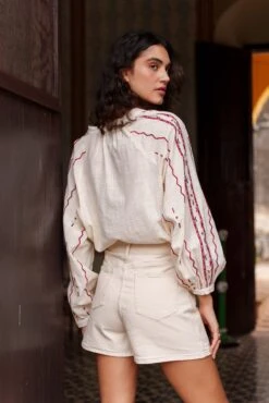 Jupe-short Jadene - Denim Naturel 9 Jupe-short Jadene - Denim Naturel -Borcelle JD523NTNATURAL6