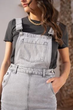 Salopette Same - Denim Gris Clair 7 Salopette Same - Denim Gris Clair -Borcelle JD527GCGRISCLAIR2