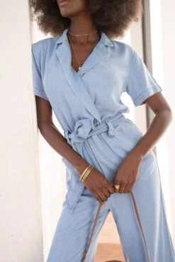 Combinaison Tina - Denim Clair 9 Combinaison Tina - Denim Clair -Borcelle JD532DENIM4