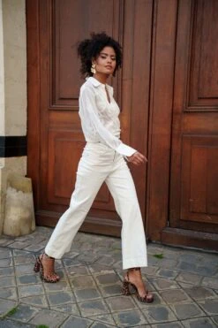 Jean Vienna - Denim Blanc 11 Jean Vienna - Denim Blanc -Borcelle JD554 B BLANC 6