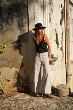 Jean Peter - Denim Rayé Taupe