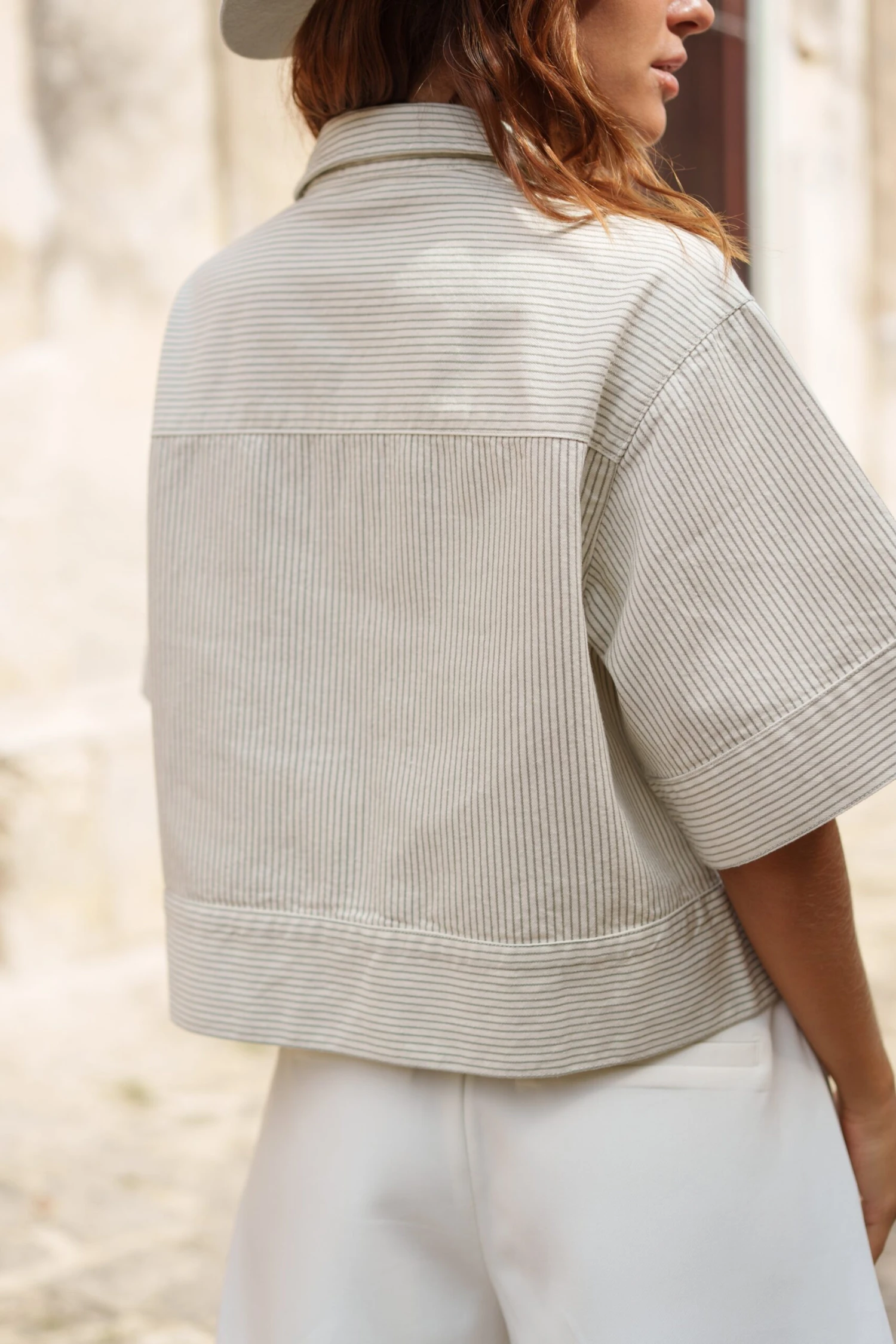 Veste Victor - Denim Rayé 9 Veste Victor - Denim Rayé – Image 7