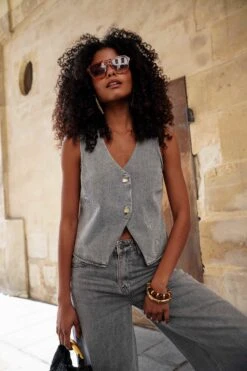 Veston Théonie - Denim Gris Clair