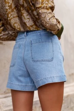 Short Sophie - Denim Clair 9 Short Sophie - Denim Clair -Borcelle JD567LDENIML6