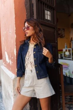 Short Sophie - Rayé Vert