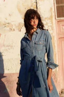 Robe Rosalie - Denim Stone