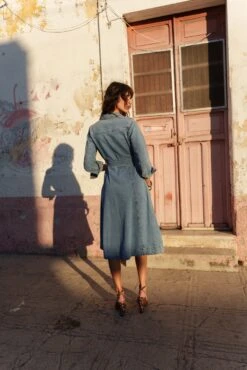 Robe Rosalie - Denim Stone -Borcelle JD577DENIM5