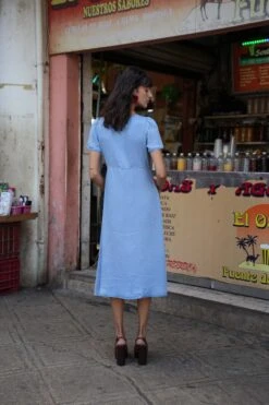 Robe Rome - Bleu Clair 7 Robe Rome - Bleu Clair -Borcelle JD581DENIM4