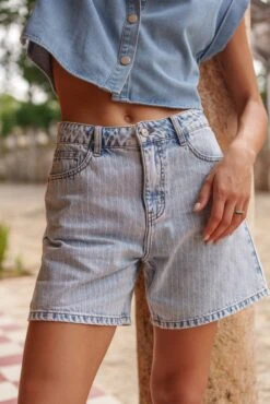 Short Valmy - Rayé Bleu -Borcelle JD585RBLRAYUREBLEU3