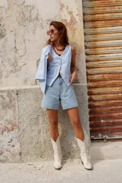 Short Valmy - Denim Très Clair