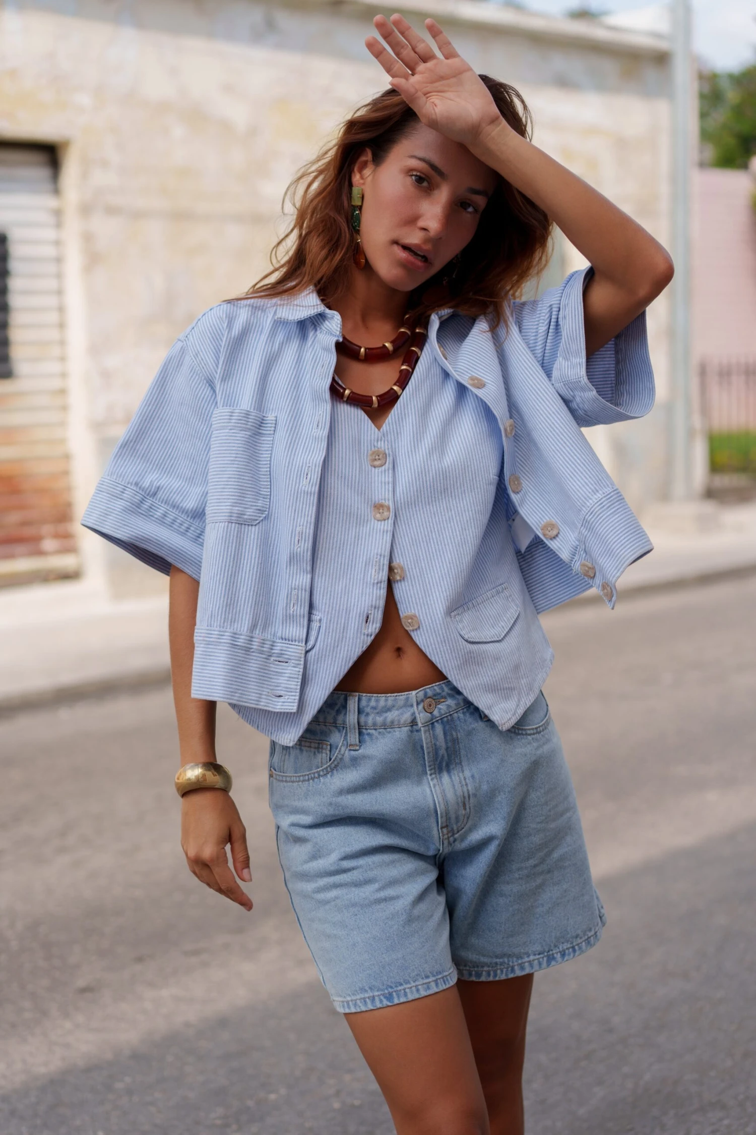 Short Valmy - Denim Très Clair 4 Short Valmy - Denim Très Clair – Image 2