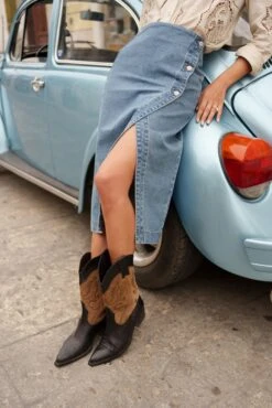 Jupe Jarod - Denim Stone 8 Jupe Jarod - Denim Stone -Borcelle JD589PDENIMP4