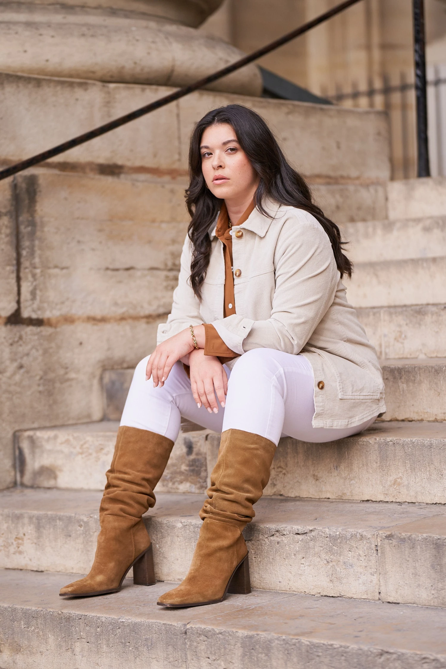 Jean Chloé Curvy - Denim Blanc 5 Jean Chloé Curvy - Denim Blanc – Image 3