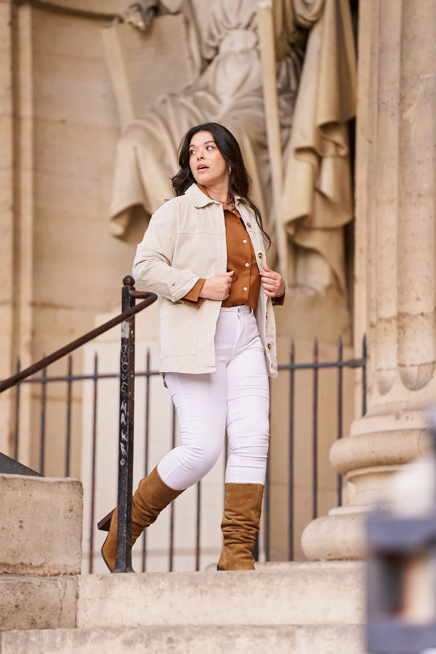 Jean Chloé Curvy - Denim Blanc 4 Jean Chloé Curvy - Denim Blanc – Image 2